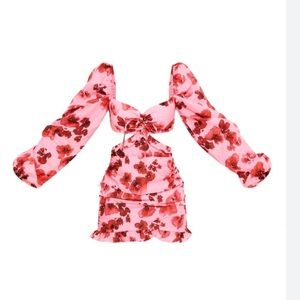 Pretty Little Thing Pink Floral dress